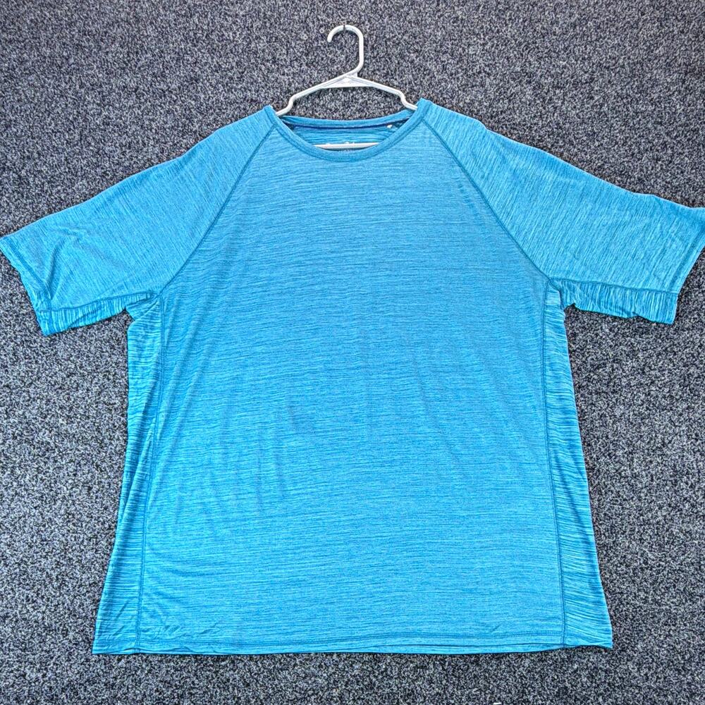 Tommy Bahama IslandZone Men’s Breathable Lightweight Raglan Tee Heather Blue XLT